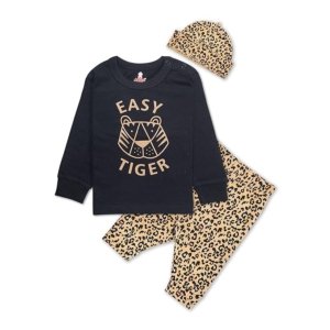 Real Basics Cotton Clothing Sets - Black, 0-3M