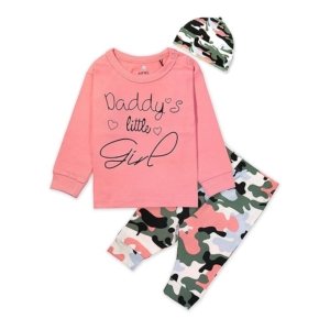 Real Basics Cotton Clothing Sets - Pink, 0-3M