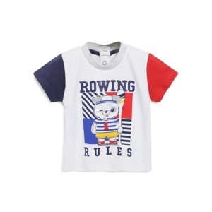 Chicco Baby-Boy's Cartoon Regular Fit T-Shirt - Multicolor, 0-3M