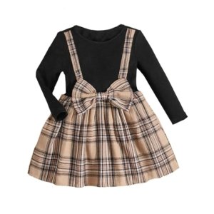 TAGAS Dress for Girls II Baby Girl Dress - Black, 12-18M